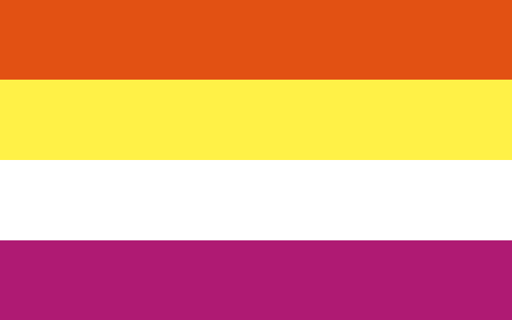 File:Butchgender by imthatgremlin (4 stripes - orange yellow white purple).png