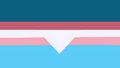 Variotrans or Variotransgender is term for transgender people who identify as varioformic. This flag was created by combining the varioformic & transgender flags. Created by Anonymous.