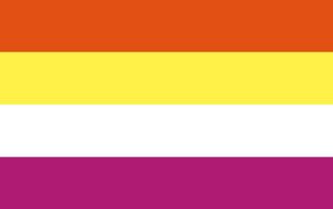 Butchgender by imthatgremlin (4 stripes - orange yellow white purple).png