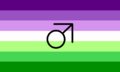A flag for nonbinary butches (enbutches) submitted to Beyond MOGAI Pride Flags by user "ap".