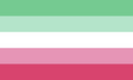 Most commonly used abrosexual pride flag